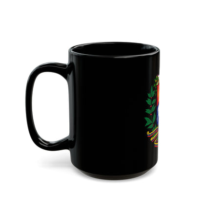 Coat of arms of Venezuela - Black Coffee Mug-The Sticker Space