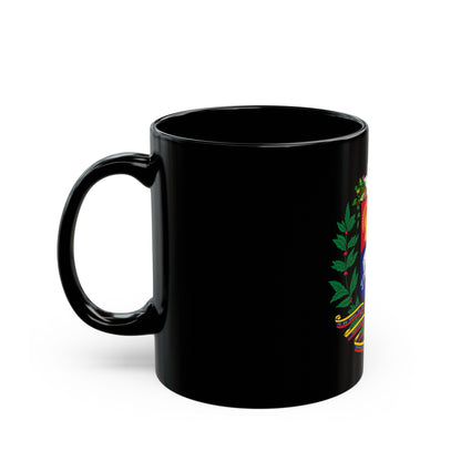 Coat of arms of Venezuela - Black Coffee Mug-The Sticker Space