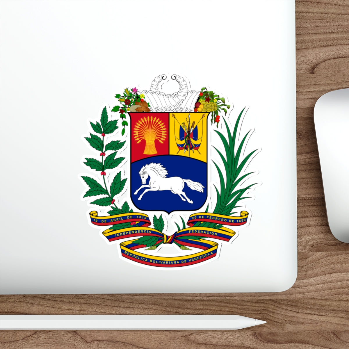 Coat of arms of Venezuela STICKER Vinyl Die-Cut Decal-The Sticker Space