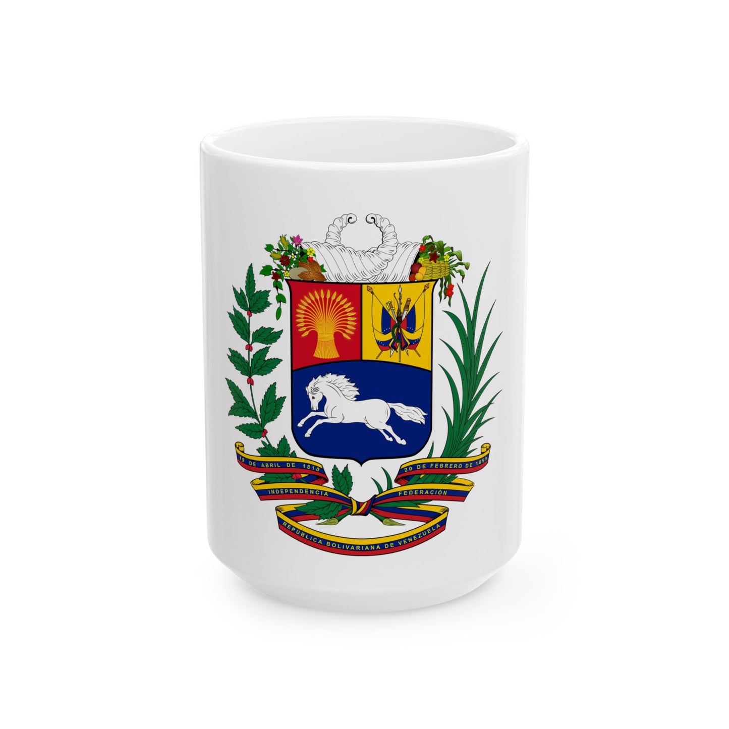 Coat of arms of Venezuela - White Coffee Mug