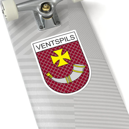Coat of Arms of Ventspils (Latvia) (Coat of Arms) STICKER Vinyl Kiss-Cut Decal - The Sticker Space