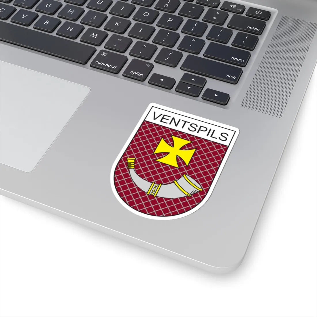 Coat of Arms of Ventspils (Latvia) (Coat of Arms) STICKER Vinyl Kiss-Cut Decal - The Sticker Space