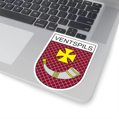 Coat of Arms of Ventspils (Latvia) (Coat of Arms) STICKER Vinyl Kiss-Cut Decal - The Sticker Space