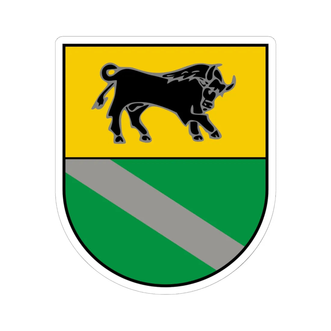 Coat of Arms of Verkhnodniprovsk (Ukraine) (Coat of Arms) STICKER Vinyl Kiss-Cut Decal 6 Inch White - The Sticker Space