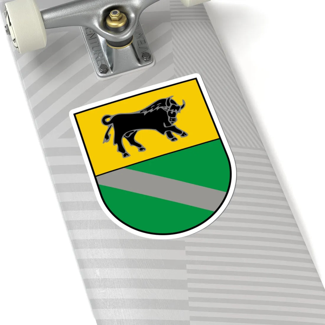 Coat of Arms of Verkhnodniprovsk (Ukraine) (Coat of Arms) STICKER Vinyl Kiss-Cut Decal - The Sticker Space