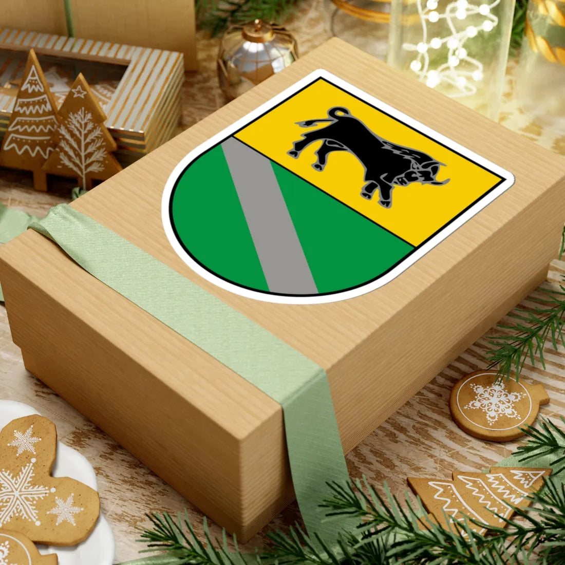 Coat of Arms of Verkhnodniprovsk (Ukraine) (Coat of Arms) STICKER Vinyl Kiss-Cut Decal - The Sticker Space