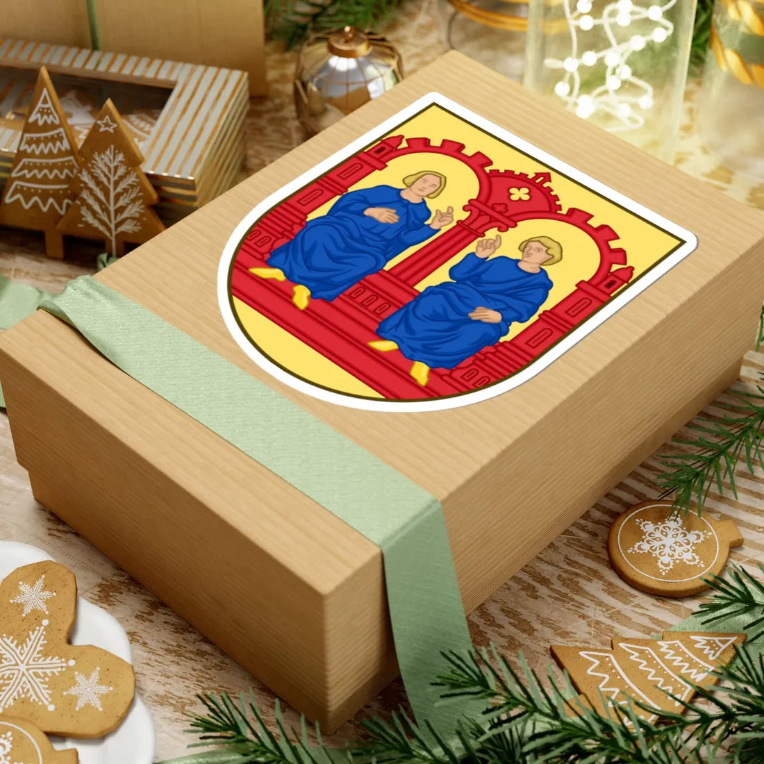 Coat of arms of Viborg (Denmark) (Coat of Arms) STICKER Vinyl Kiss-Cut Decal - The Sticker Space