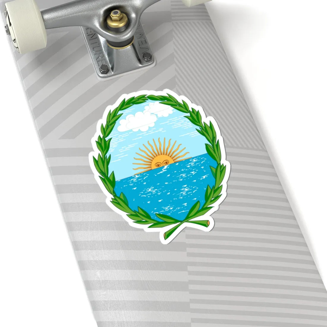 Coat of arms of Vicente López (Argentina) (Coat of Arms) STICKER Vinyl Kiss-Cut Decal - The Sticker Space