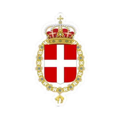 Coat of Arms of Victor Emmanuel II and Umberto I of Italy Order of the Golden Fleece (Austria) (Coat of Arms) STICKER Vinyl Kiss-Cut Decal 2 Inch White - The Sticker Space