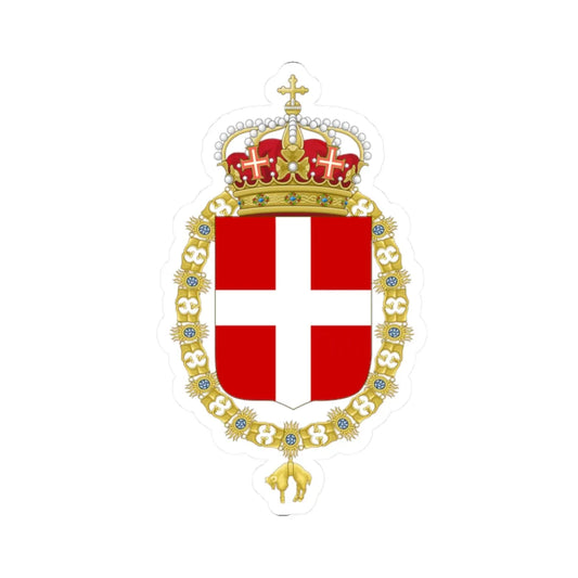 Coat of Arms of Victor Emmanuel II and Umberto I of Italy Order of the Golden Fleece (Austria) (Coat of Arms) STICKER Vinyl Kiss-Cut Decal 2 Inch White - The Sticker Space