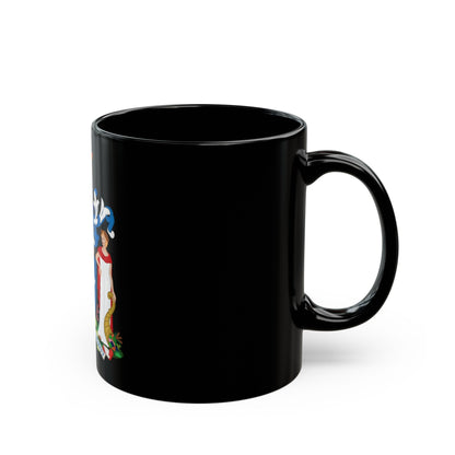 Coat of Arms of Victoria - Black Coffee Mug-The Sticker Space