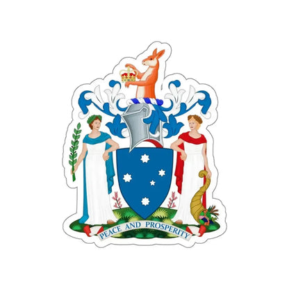 Coat of Arms of Victoria STICKER Vinyl Die-Cut Decal 6 Inch - The Sticker Space