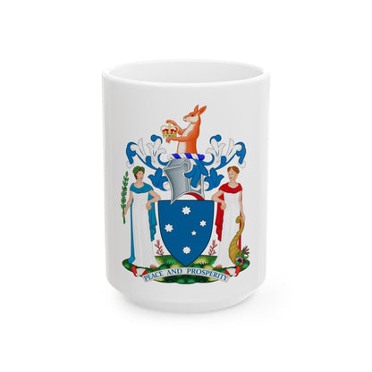 Coat of Arms of Victoria - White Coffee Mug