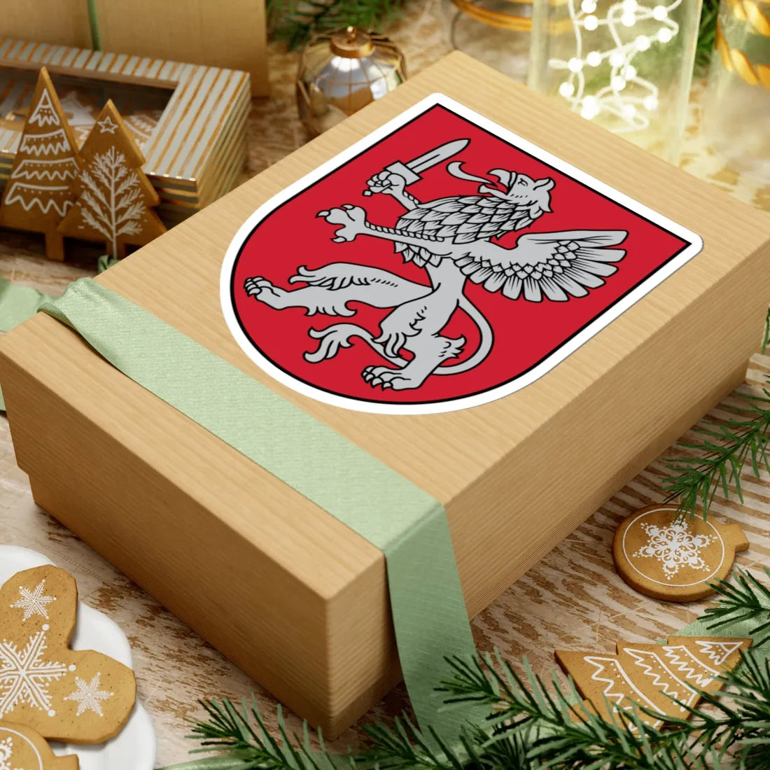 Coat of arms of Vidzeme (Latvia) (Coat of Arms) STICKER Vinyl Kiss-Cut Decal - The Sticker Space