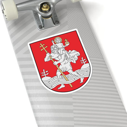 Coat of Arms of Vilnius (Lithuania) (Coat of Arms) STICKER Vinyl Kiss-Cut Decal - The Sticker Space