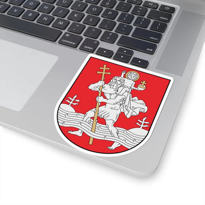 Coat of Arms of Vilnius (Lithuania) (Coat of Arms) STICKER Vinyl Kiss-Cut Decal - The Sticker Space