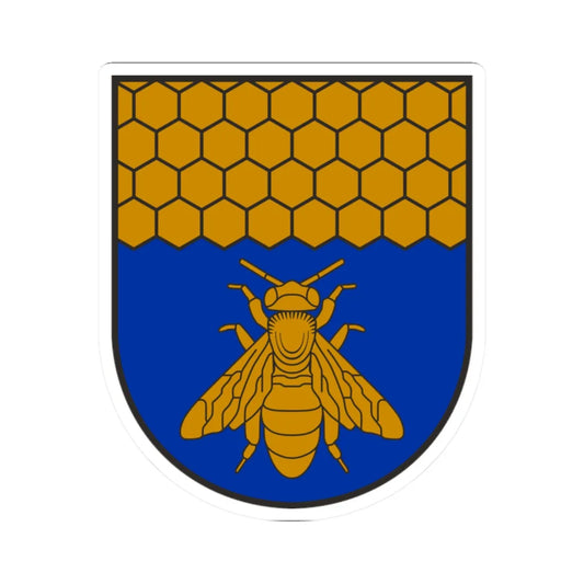 Coat of Arms of Viļāni (Latvia) (Coat of Arms) STICKER Vinyl Kiss-Cut Decal 2 Inch White - The Sticker Space