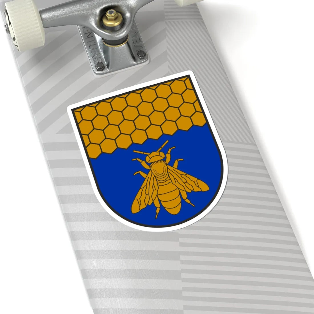 Coat of Arms of Viļāni (Latvia) (Coat of Arms) STICKER Vinyl Kiss-Cut Decal - The Sticker Space