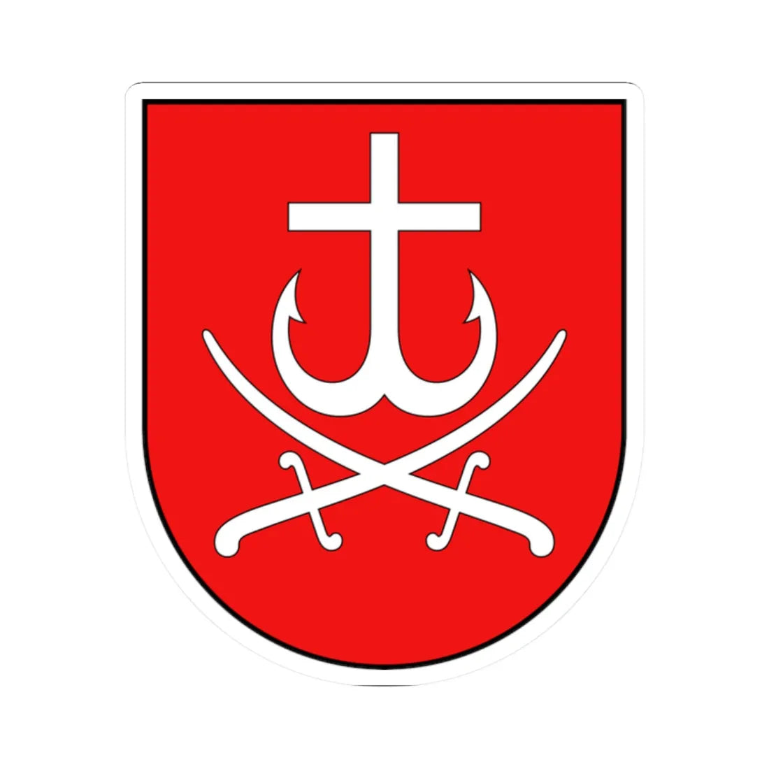 Coat of arms of Vinnytsia (Ukraine) (Coat of Arms) STICKER Vinyl Kiss-Cut Decal 2 Inch White - The Sticker Space