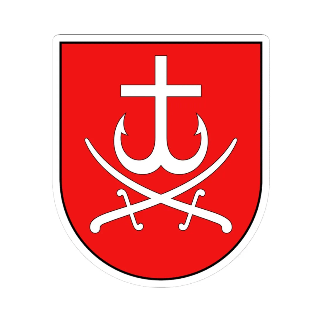 Coat of arms of Vinnytsia (Ukraine) (Coat of Arms) STICKER Vinyl Kiss-Cut Decal 3 Inch White - The Sticker Space