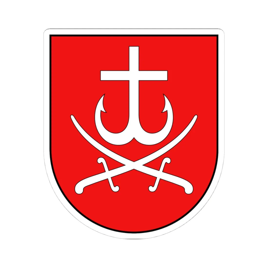 Coat of arms of Vinnytsia (Ukraine) (Coat of Arms) STICKER Vinyl Kiss-Cut Decal 4 Inch White - The Sticker Space