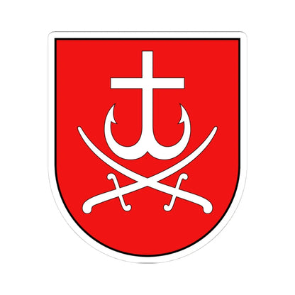 Coat of arms of Vinnytsia (Ukraine) (Coat of Arms) STICKER Vinyl Kiss-Cut Decal 4 Inch White - The Sticker Space