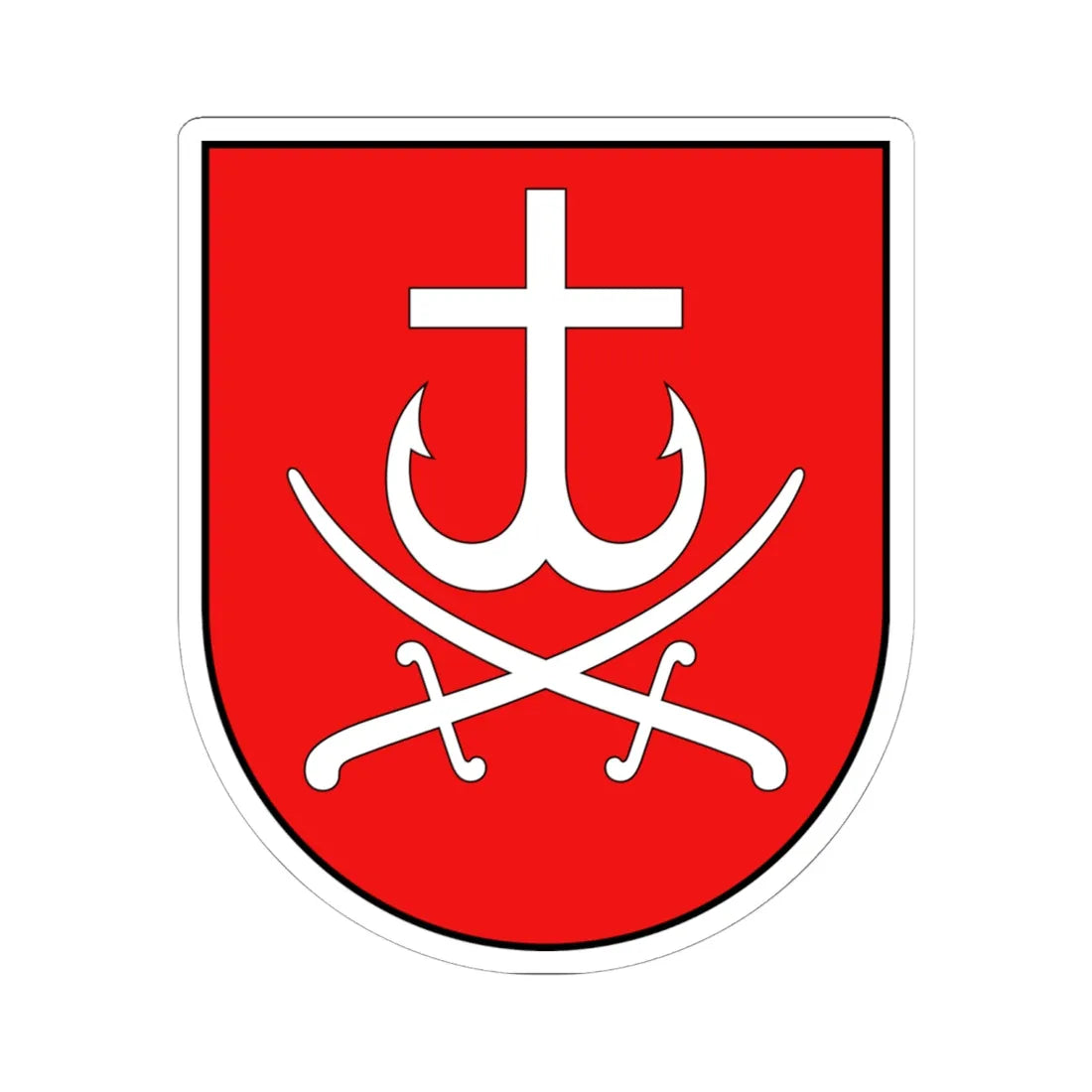 Coat of arms of Vinnytsia (Ukraine) (Coat of Arms) STICKER Vinyl Kiss-Cut Decal 6 Inch White - The Sticker Space