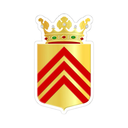 Coat of arms of Voorst (Netherlands) (Coat of Arms) STICKER Vinyl Kiss-Cut Decal 6 Inch White - The Sticker Space