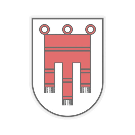 Coat of Arms of Vorarlberg Austria - STICKER Vinyl Kiss-Cut Decal 2 Inch Transparent - The Sticker Space