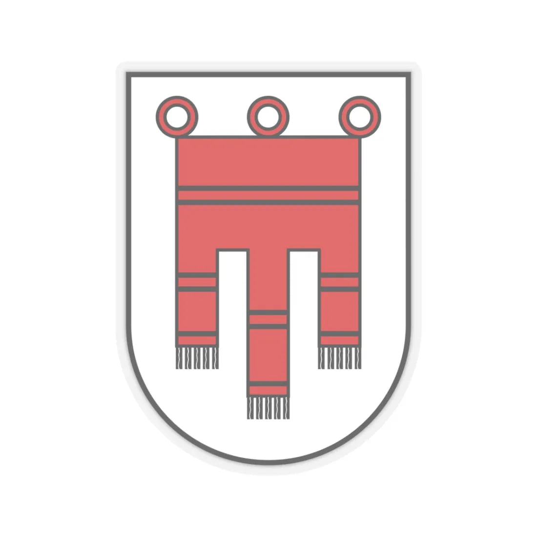 Coat of Arms of Vorarlberg Austria - STICKER Vinyl Kiss-Cut Decal 3 Inch Transparent - The Sticker Space