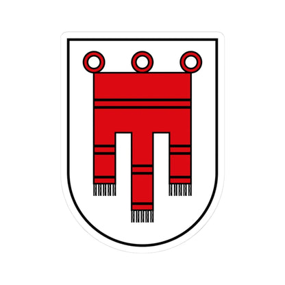 Coat of Arms of Vorarlberg Austria - STICKER Vinyl Kiss-Cut Decal 3 Inch White - The Sticker Space