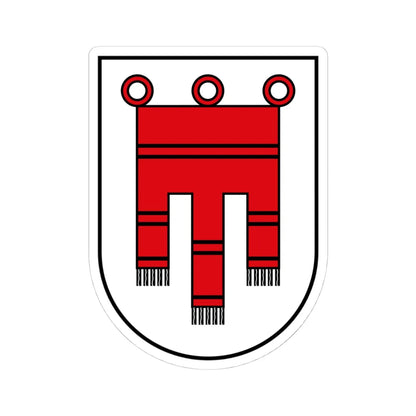 Coat of Arms of Vorarlberg Austria - STICKER Vinyl Kiss-Cut Decal 4 Inch White - The Sticker Space