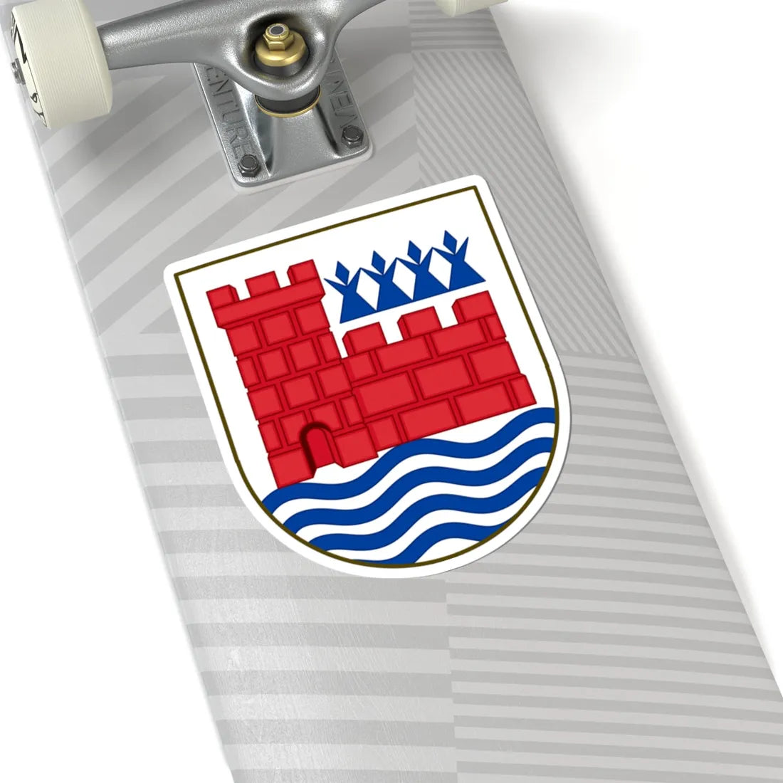 Coat of arms of Vordingborg (Denmark) (Coat of Arms) STICKER Vinyl Kiss-Cut Decal - The Sticker Space