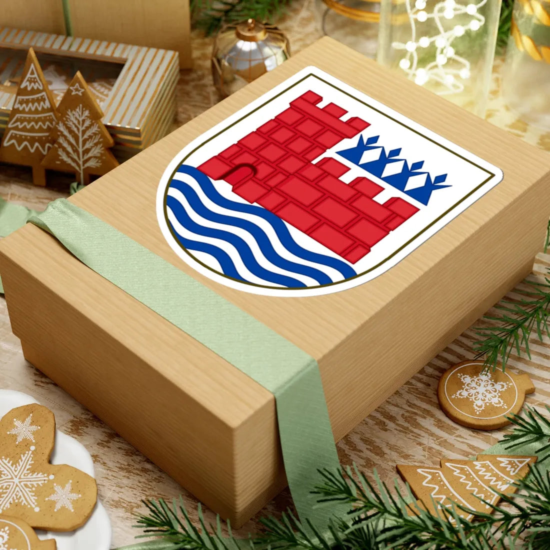 Coat of arms of Vordingborg (Denmark) (Coat of Arms) STICKER Vinyl Kiss-Cut Decal - The Sticker Space