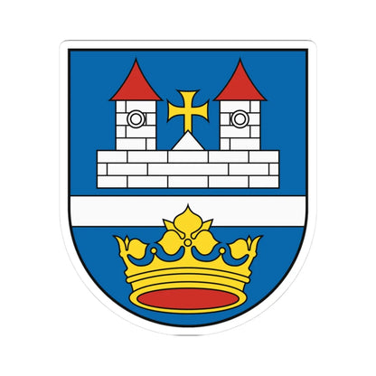 Coat of Arms of Vrakuňa (Slovakia) (Coat of Arms) STICKER Vinyl Kiss-Cut Decal 3 Inch White - The Sticker Space
