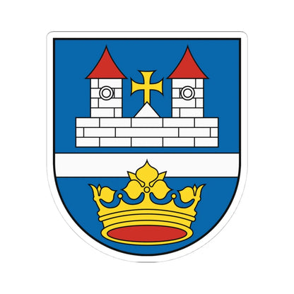 Coat of Arms of Vrakuňa (Slovakia) (Coat of Arms) STICKER Vinyl Kiss-Cut Decal 4 Inch White - The Sticker Space