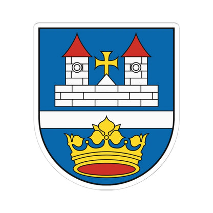 Coat of Arms of Vrakuňa (Slovakia) (Coat of Arms) STICKER Vinyl Kiss-Cut Decal 6 Inch White - The Sticker Space
