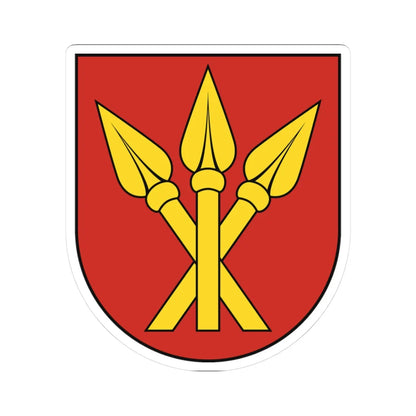 Coat of Arms of Vráble (Slovakia) (Coat of Arms) STICKER Vinyl Kiss-Cut Decal 3 Inch White - The Sticker Space