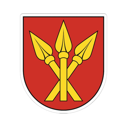 Coat of Arms of Vráble (Slovakia) (Coat of Arms) STICKER Vinyl Kiss-Cut Decal 6 Inch White - The Sticker Space