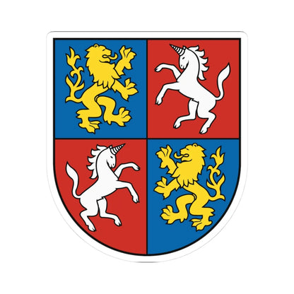 Coat of Arms of Vrútky (Slovakia) (Coat of Arms) STICKER Vinyl Kiss-Cut Decal 3 Inch White - The Sticker Space