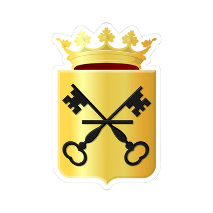 Coat of arms of Waddinxveen (Netherlands) (Coat of Arms) STICKER Vinyl Kiss-Cut Decal 3 Inch White - The Sticker Space