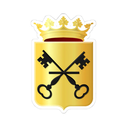 Coat of arms of Waddinxveen (Netherlands) (Coat of Arms) STICKER Vinyl Kiss-Cut Decal 4 Inch White - The Sticker Space