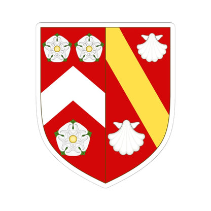 Coat Of Arms of Wadham College Oxford (England) (Coat of Arms) STICKER Vinyl Kiss-Cut Decal 6 Inch White - The Sticker Space