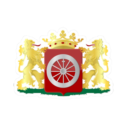 Coat of arms of Wageningen (Netherlands) (Coat of Arms) STICKER Vinyl Kiss-Cut Decal 2 Inch White - The Sticker Space