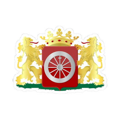 Coat of arms of Wageningen (Netherlands) (Coat of Arms) STICKER Vinyl Kiss-Cut Decal 3 Inch White - The Sticker Space