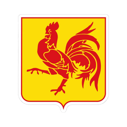 Coat of arms of Wallonia (Belgium) (Coat of Arms) STICKER Vinyl Kiss-Cut Decal 4 Inch White - The Sticker Space