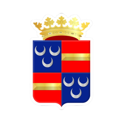 Coat of arms of Wassenaar (Netherlands) (Coat of Arms) STICKER Vinyl Kiss-Cut Decal 2 Inch White - The Sticker Space