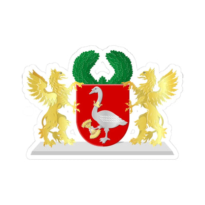Coat of arms of Waterland (Netherlands) (Coat of Arms) STICKER Vinyl Kiss-Cut Decal 3 Inch White - The Sticker Space