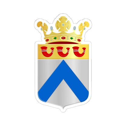 Coat of arms of Weert (Netherlands) (Coat of Arms) STICKER Vinyl Kiss-Cut Decal 6 Inch White - The Sticker Space