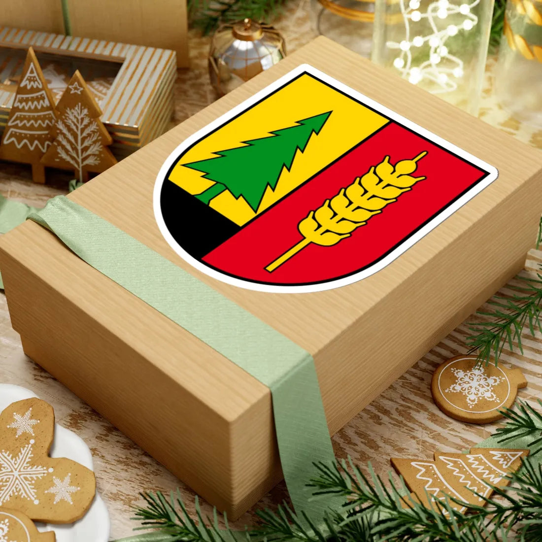 Coat of arms of Wenslingen (Switzerland) (Coat of Arms) STICKER Vinyl Kiss-Cut Decal - The Sticker Space